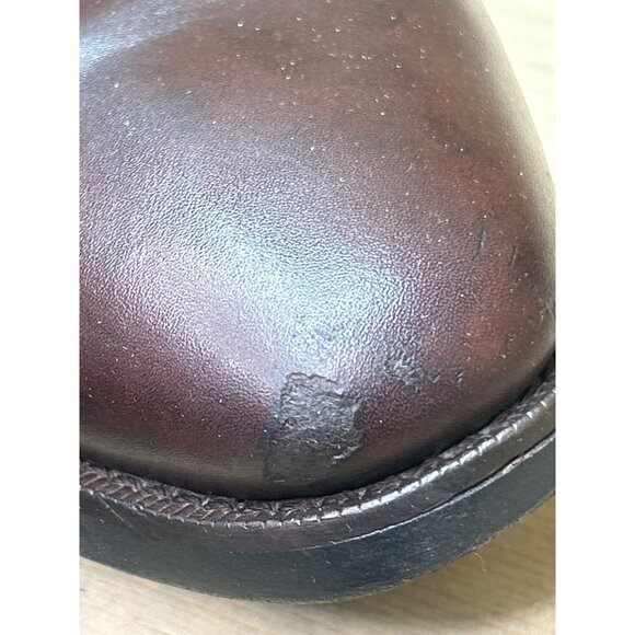 US11 Jack Erwin Mens Brown Leather Pointed Toe Pull On Chelsea Boots main image 4